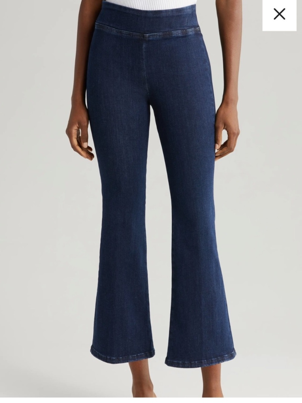 Frame Jeans 1 / 25 The Jet Set Crop Mini Bootcut Pull-On Stretch Denim